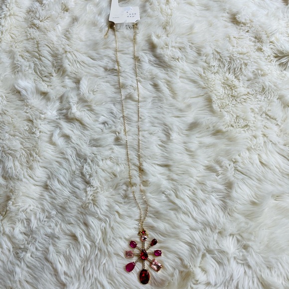 a new day Jewelry - A New Day Pink Gemstone Statement Necklace NWT